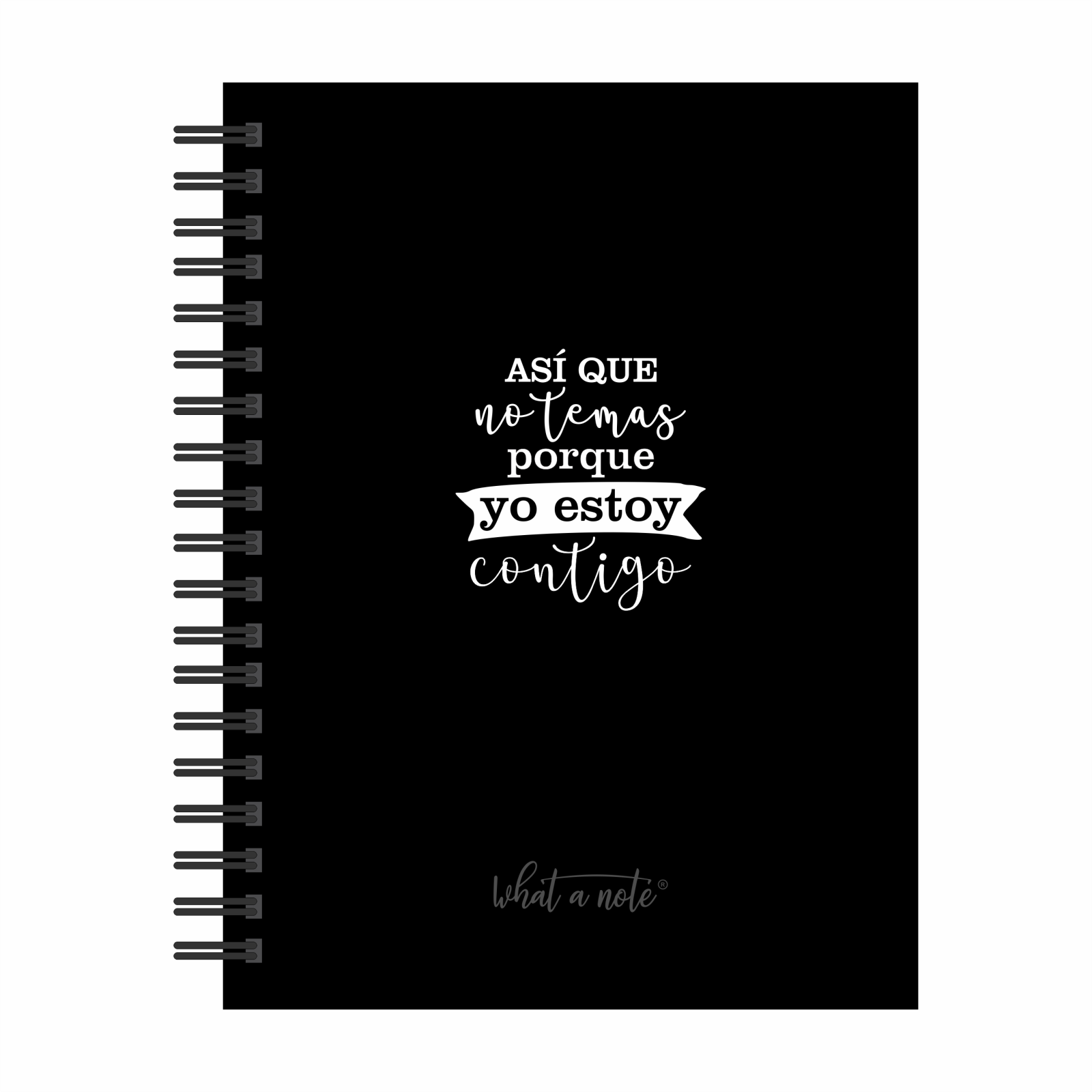 AGENDA NEGRA CON BLANCO